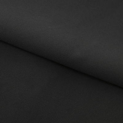 Костюмная ткань "Элис", 200 гр/м2, шир.150см, цвет чёрный - купить в Улан-Удэ. Цена 306.20 руб.