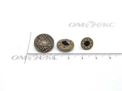 Кнопки металл 15 мм альфа антик с рис.№3  - купить в Улан-Удэ. Цена: 2.90 руб.