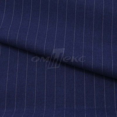Костюмная ткань "Жаклин", 188 гр/м2, шир. 150 см, цвет тёмно-синий - купить в Улан-Удэ. Цена 430.84 руб.