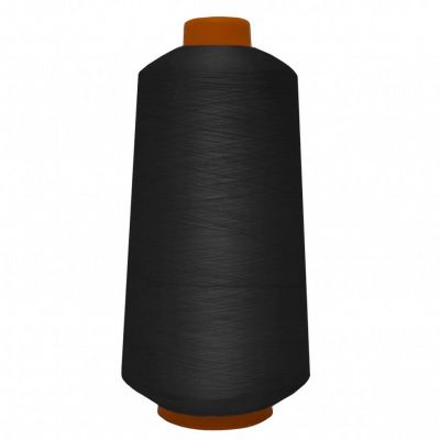 Нитки текстурированные некручёные, намот. 15 000 м, цвет чёрный - купить в Улан-Удэ. Цена: 204.10 руб.