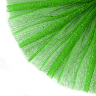 Сетка Глиттер, 24 г/м2, шир.145 см., зеленый - купить в Улан-Удэ. Цена 117.24 руб.