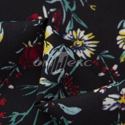 Плательная ткань "Фламенко" 6.2, 80 гр/м2, шир.150 см, принт растительный - купить в Улан-Удэ. Цена 239.03 руб.