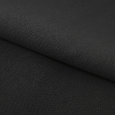 Костюмная ткань "Элис", 220 гр/м2, шир.150 см, цвет чёрный - купить в Улан-Удэ. Цена 308 руб.