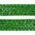 Тесьма с пайетками D4, шир. 35 мм/уп. 25+/-1 м, цвет зелёный - купить в Улан-Удэ. Цена: 1 308.30 руб.