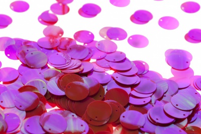 Пайетки "ОмТекс" россыпью,CREAM,круг 20 мм/упак.50+/-2 гр, цв. 15-розовый - купить в Улан-Удэ. Цена: 80.93 руб.