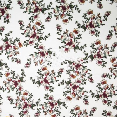 Плательная ткань "Фламенко" 23.1, 80 гр/м2, шир.150 см, принт растительный - купить в Улан-Удэ. Цена 264.56 руб.