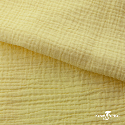Ткань Муслин, 100% хлопок, 125 гр/м2, шир. 135 см (12-0824) цв.лимон нюд - купить в Улан-Удэ. Цена 337.25 руб.