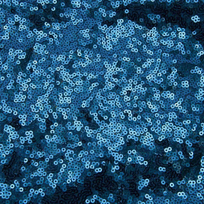 Сетка с пайетками №18, 188 гр/м2, шир.140см, цвет голубой - купить в Улан-Удэ. Цена 458.76 руб.