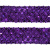 Тесьма с пайетками 12, шир. 35 мм/уп. 25+/-1 м, цвет фиолет - купить в Улан-Удэ. Цена: 1 308.30 руб.