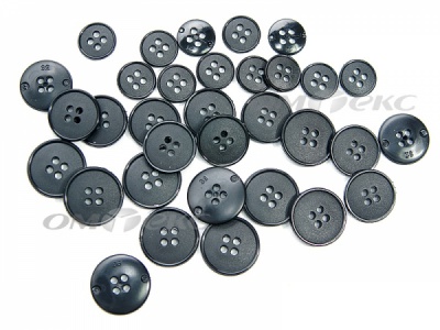 51926/15 мм (4 пр) черные пуговицы (брючные) - купить в Улан-Удэ. Цена: 1.50 руб.