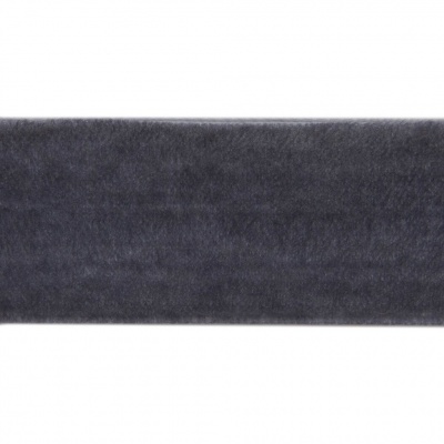 Лента бархатная нейлон, шир.25 мм, (упак. 45,7м), цв.189-т.серый - купить в Улан-Удэ. Цена: 981.09 руб.