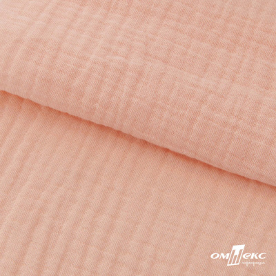 Ткань Муслин, 100% хлопок, 125 гр/м2, шир. 140 см #201 цв.(18)-розовый персик - купить в Улан-Удэ. Цена 464.97 руб.