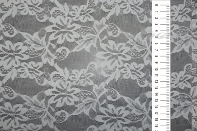 Кружевное полотно стрейч XD-2, 100 гр/м2, шир.150см, цвет белый - купить в Улан-Удэ. Цена 2 022.22 руб.