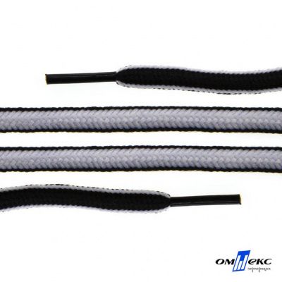 Шнурки #108-5, круглые 130 см, цв.-чёрно/белый - купить в Улан-Удэ. Цена: 28.22 руб.