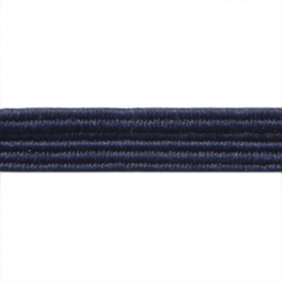 Резиновые нити с текстильным покрытием, шир. 6 мм ( упак.30 м/уп), цв.- 117-т.синий - купить в Улан-Удэ. Цена: 152.05 руб.