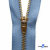 Молнии джинсовые металл т-5, 18 см латунь (YG), цв.-деним (231) - купить в Улан-Удэ. Цена: 22.80 руб.