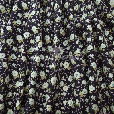 Плательная ткань "Софи" 8.1, 75 гр/м2, шир.150 см, принт растительный - купить в Улан-Удэ. Цена 241.49 руб.