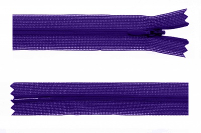 Молния потайная Т3 866, 20 см, капрон, цвет фиолетовый - купить в Улан-Удэ. Цена: 5.27 руб.