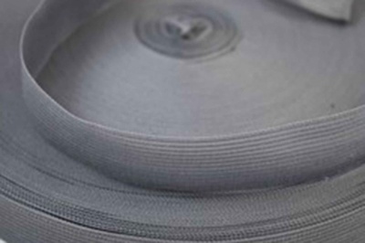 Окантовочная тесьма №400, шир. 22 мм (в упак. 100 м), цвет т.серый - купить в Улан-Удэ. Цена: 425.57 руб.