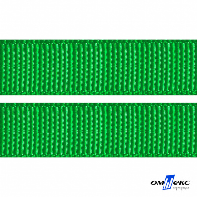 Репсовая лента 019, шир. 25 мм/уп. 50+/-1 м, цвет зелёный - купить в Улан-Удэ. Цена: 298.75 руб.