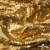 Трикотажное полотно, Сетка с пайетками,188 гр/м2, шир.140 см, цв.-тем.золото (#51) - купить в Улан-Удэ. Цена 505.15 руб.