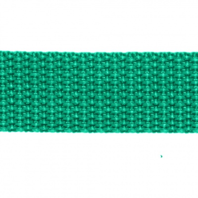 Стропа текстильная, шир. 25 мм (в нам. 50+/-1 ярд), цвет яр.зелёный - купить в Улан-Удэ. Цена: 397.52 руб.