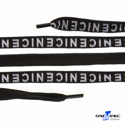 Шнурки #107-06, плоские 130 см, "СENICE" , цв.чёрный - купить в Улан-Удэ. Цена: 23.03 руб.