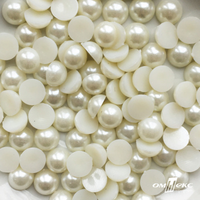 0404-5146С-Полубусины пластиковые круглые "ОмТекс", 12 мм, (уп.50гр=100+/-3шт), цв.065-молочный - купить в Улан-Удэ. Цена: 63.46 руб.
