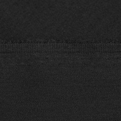Костюмная ткань с вискозой "Рошель", 250 гр/м2, шир.150см, цвет чёрный - купить в Улан-Удэ. Цена 442.59 руб.