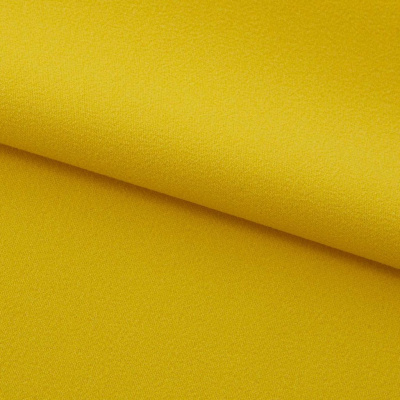 Креп стрейч Амузен 14-0756, 85 гр/м2, шир.150см, цвет жёлтый - купить в Улан-Удэ. Цена 196.05 руб.