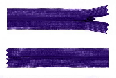 Молния потайная Т3 866, 50 см, капрон, цвет фиолетовый - купить в Улан-Удэ. Цена: 8.62 руб.