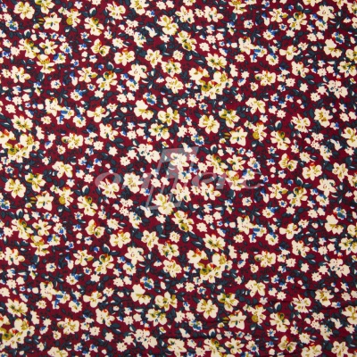 Плательная ткань "Софи" 5.1, 75 гр/м2, шир.150 см, принт растительный - купить в Улан-Удэ. Цена 243.96 руб.