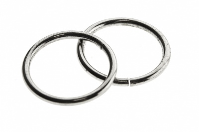 Кольцо металлическое d-15 мм, цв.-никель - купить в Улан-Удэ. Цена: 2.45 руб.