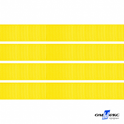Репсовая лента 020, шир. 6 мм/уп. 50+/-1 м, цвет жёлтый - купить в Улан-Удэ. Цена: 88.45 руб.