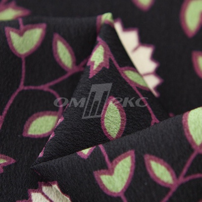 Плательная ткань "Фламенко" 10.1, 80 гр/м2, шир.150 см, принт растительный - купить в Улан-Удэ. Цена 241.49 руб.