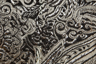 Ткань костюмная жаккард №11, 140 гр/м2, шир.150см, цвет тем.серебро - купить в Улан-Удэ. Цена 383.29 руб.