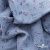Ткань Муслин принт, 100% хлопок, 125 гр/м2, шир. 140 см, #2308 цв. 69 серо-голубой с цветком - купить в Улан-Удэ. Цена 413.11 руб.