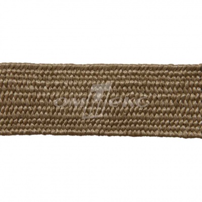 Тесьма отделочная полипропиленовая плетеная эластичная #2, шир. 40мм, цв.- соломенный - купить в Улан-Удэ. Цена: 50.99 руб.