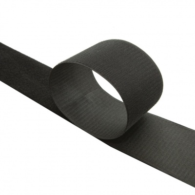 Липучка с покрытием ПВХ, шир. 100 мм (упак. 25 м), цвет чёрный - купить в Улан-Удэ. Цена: 72.33 руб.