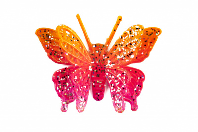 Бабочка декоративная пластиковая #10 - купить в Улан-Удэ. Цена: 7.09 руб.