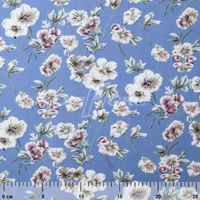 Плательная ткань "Фламенко" 12.1, 80 гр/м2, шир.150 см, принт растительный - купить в Улан-Удэ. Цена 243.96 руб.