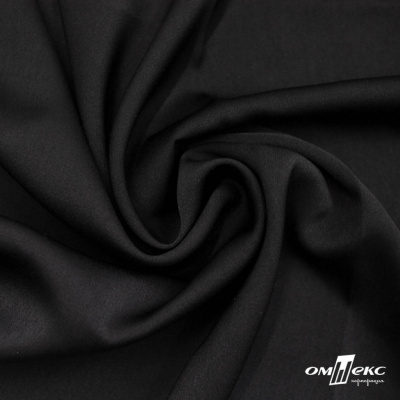 Ткань плательная Габриэль 100% полиэстер,140 (+/-10) гр/м2, шир. 150 см, цв. черный BLACK - купить в Улан-Удэ. Цена 248.37 руб.