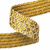 Тесьма с пайетками D16, шир. 35 мм/уп. 25+/-1 м, цвет золото - купить в Улан-Удэ. Цена: 1 281.60 руб.