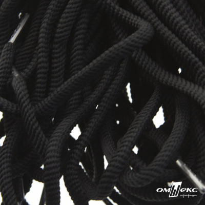 Шнурки #106-09, круглые 130 см, цв.чёрный - купить в Улан-Удэ. Цена: 21.92 руб.