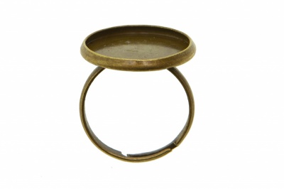 Заготовка для рукоделия металлическая фигурная для кольца 15мм - купить в Улан-Удэ. Цена: 7.44 руб.