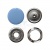 Кнопка рубашечная (закрытая) 9,5мм - эмаль, цв.182 - св.голубой - купить в Улан-Удэ. Цена: 5.74 руб.
