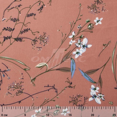Плательная ткань "Фламенко" 2.1, 80 гр/м2, шир.150 см, принт растительный - купить в Улан-Удэ. Цена 311.05 руб.