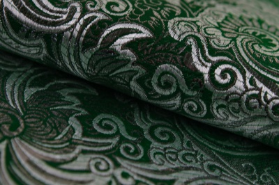 Ткань костюмная жаккард, 135 гр/м2, шир.150см, цвет зелёный№4 - купить в Улан-Удэ. Цена 441.94 руб.