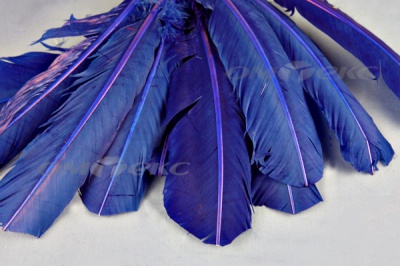 Декоративный Пучок из перьев, перо 23см/синий - купить в Улан-Удэ. Цена: 12.34 руб.