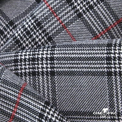 Ткань костюмная "Клер" 80% P, 16% R, 4% S, 200 г/м2, шир.150 см,#10 цв-серый/красный - купить в Улан-Удэ. Цена 412.02 руб.